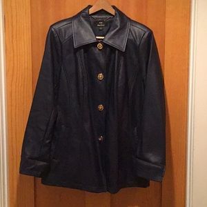 dennis basso Navy Blue Coat